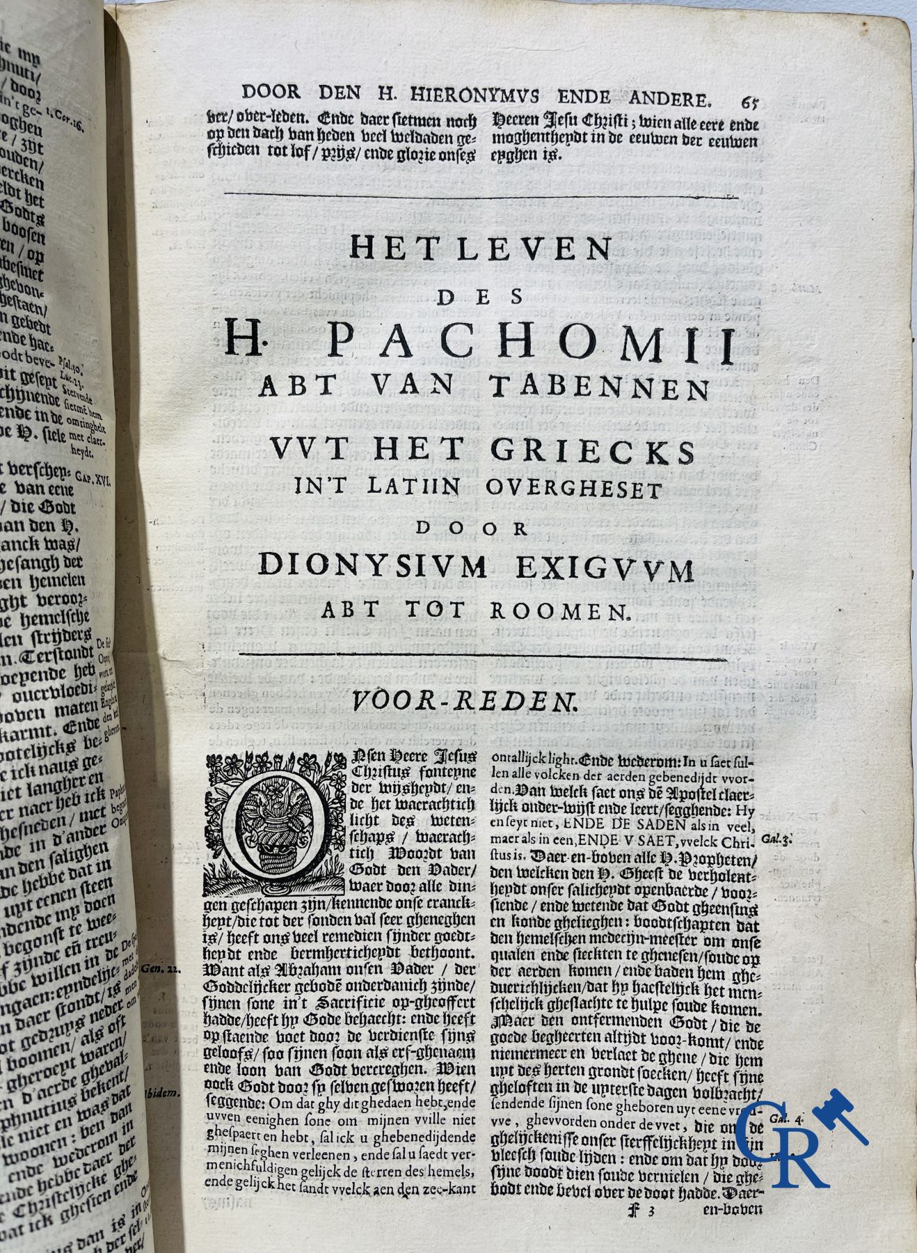 Early Printed Books: Rosweydus, Heribertus. Het Leven ende spreucken der Vaderen described by St. Jerome. 1643.