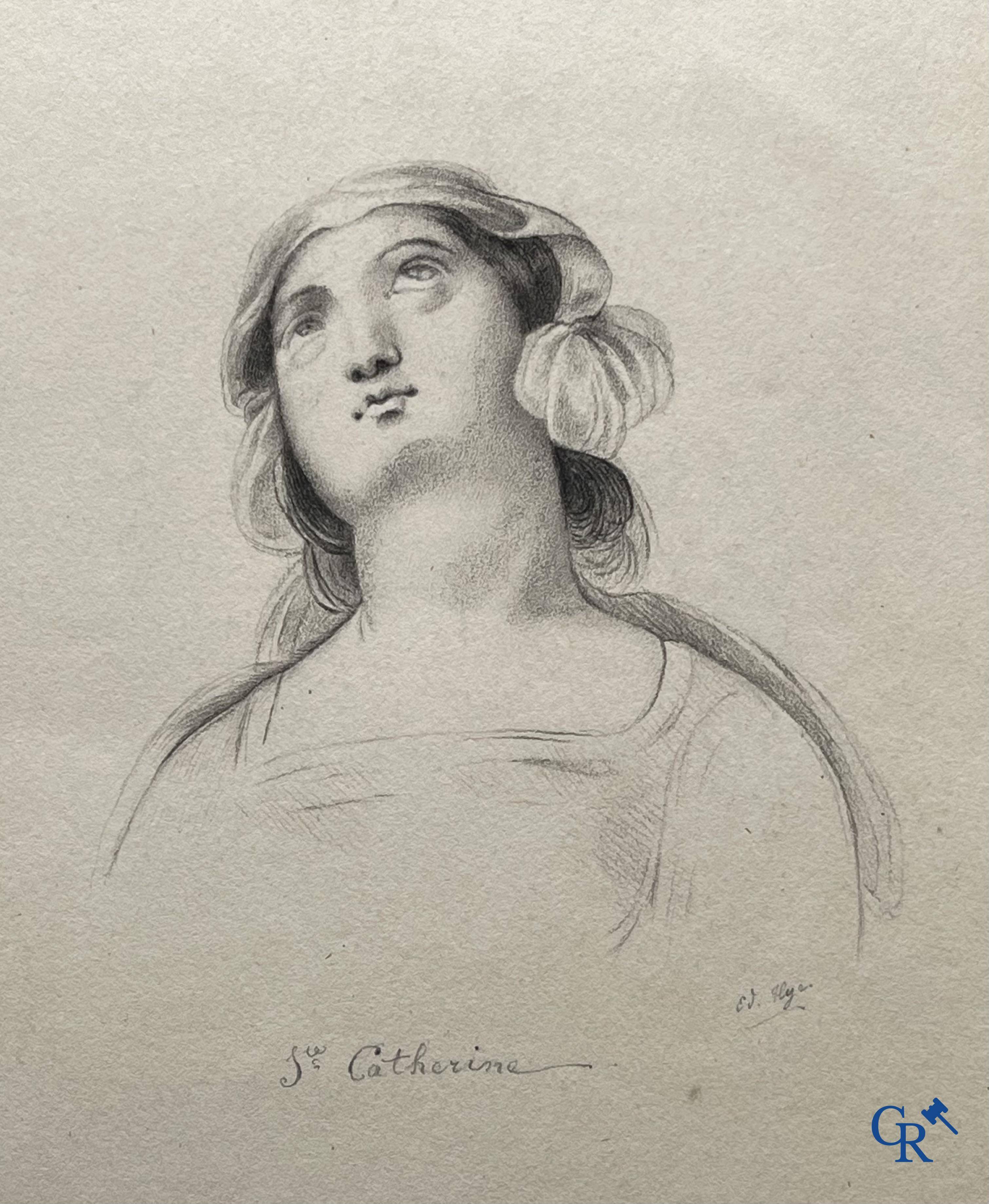 Sainte Catherine, Collection intéressante comprenant des images pieuses, canivets et des estampes de dévotion, etc. XVIIIe-XIXe et XXème siècles.